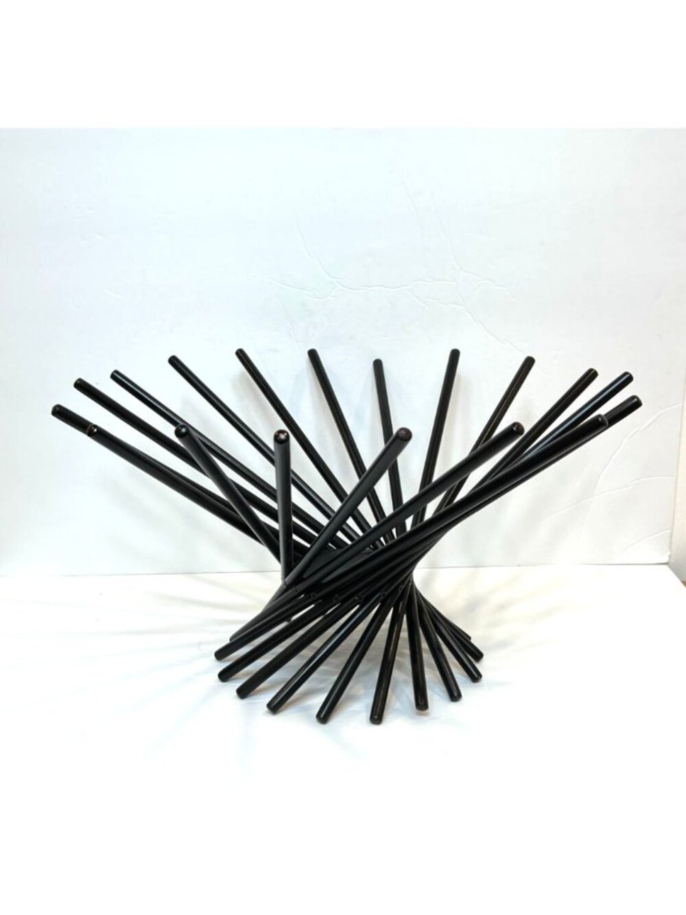 Vintage Black Lacquered Wood Satellite Fruit Bowl Carlo Contin MoMA Design Store